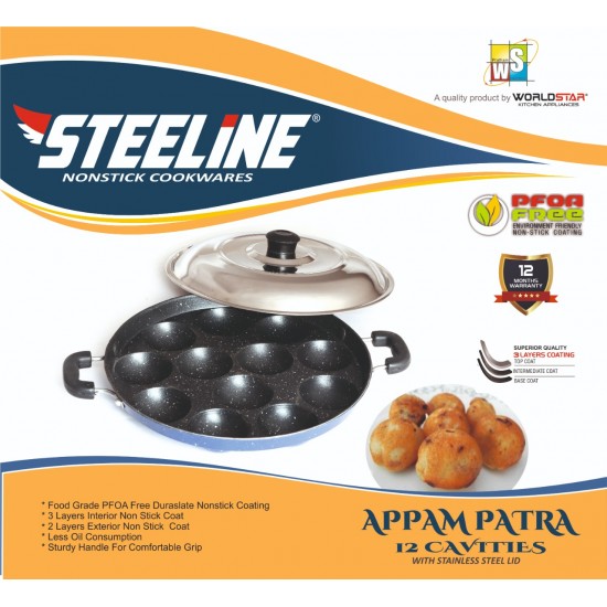 STL APPAM PATRA 12H (ROD + LID)