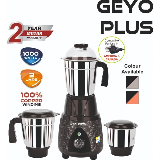 GEYO PLUS MIXER GRINDER (1000 W) (110v)