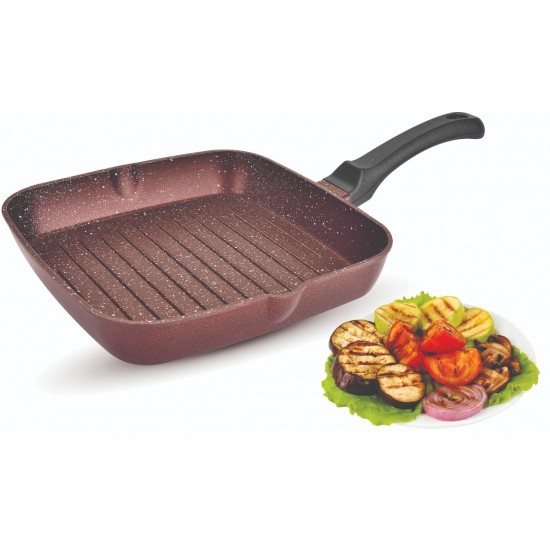 DIE CAST. SQUARE GRILL PAN 240 mm (B)