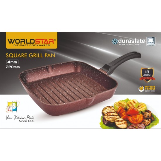 DIE CAST. SQUARE GRILL PAN 220 mm (S)