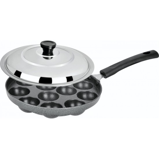 APPAM PATRA 12 HOLE (SINGLE HANDLE + S.S LID)